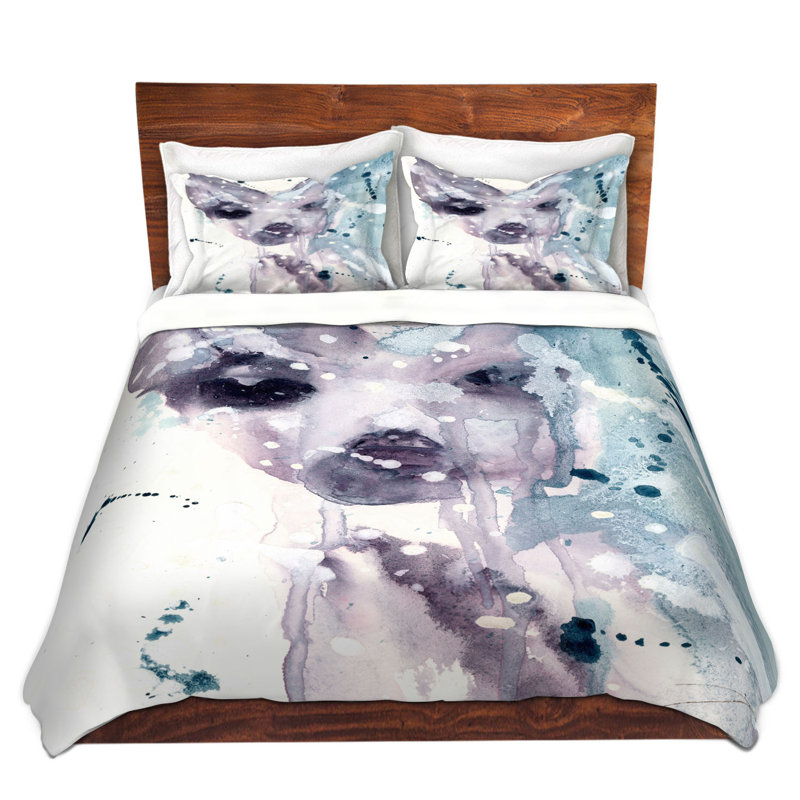 Animal Print Duvet Cover, 1 Twin Duvet Cover + 1 Standard Sham