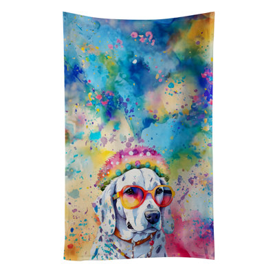 Dalmatian Hippie Dawg Kitchen Towel