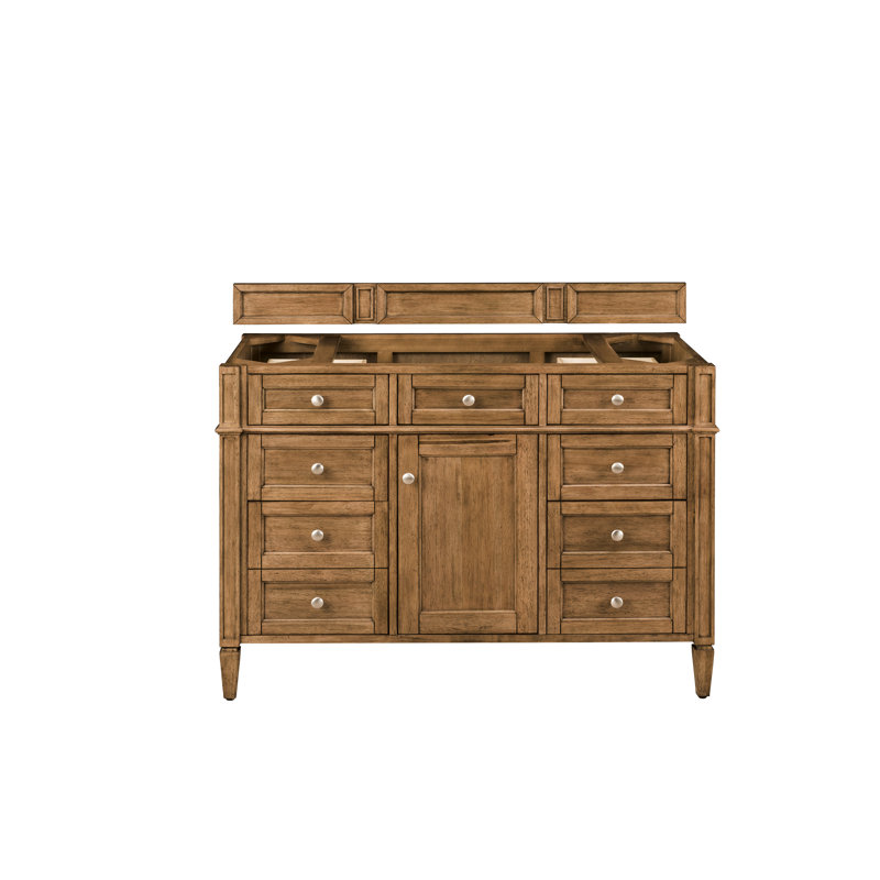 Brittany 48'' W Single Bathroom Vanity Base, Saddle Brown