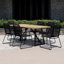 Chaise de salle à manger de patio empilable Davisha-901895980