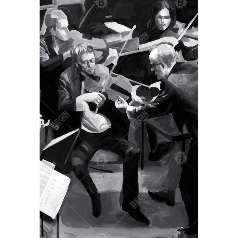 Symphony orchestra performing Bath Mat with Non-Slip Backing - Quick Dry Memory Foam Bathroom Rug - Absorbent - Modern Plush Spa-Style - Machine Washable