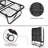 Folding Bed With Mattress Included Memory Foam, Portable Roll Away Adult Bed For Guest, Fold Up Soft Cot  Bed
