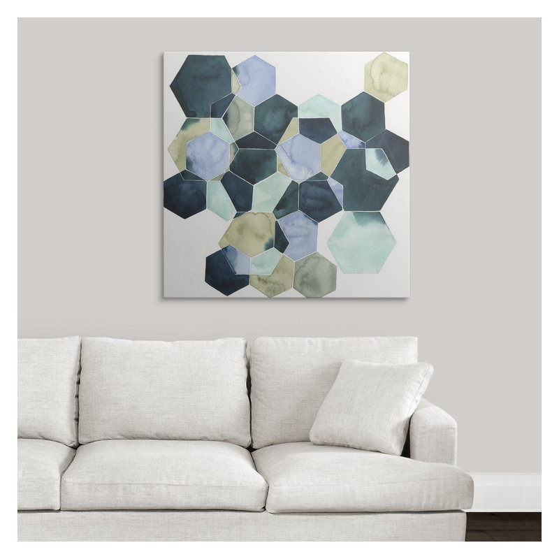«Brodie-Gael Crystallize II», impression de Grace Popp, H 35 po x l 35 po x P 1,5 po, Toile