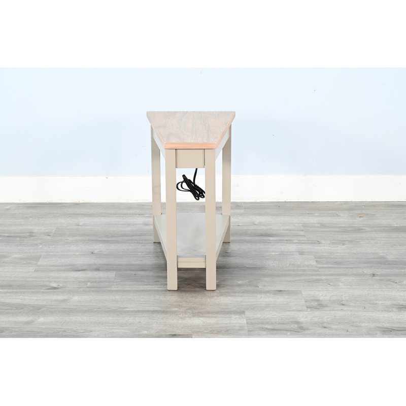 Table d'appoint Red Barrel Studio®, Blanc