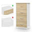 Narrow chest of drawers, chest of drawers with 4 drawers made of fabric, sideboard storage chest for bedrooms, living room, hallway, industrial style-1355302900