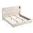 Upholstered Bed Frame with High Wingback Headboard,Reading Lamp and USB port-1573221752
