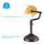 Lampe de banquier vintage de qualité commerciale avec chaînette, lampe de banquier ambrée, 60 W max. culot E26