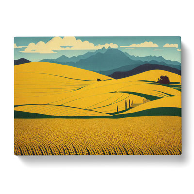 Mesmerising Wheat Field - Wrapped Canvas