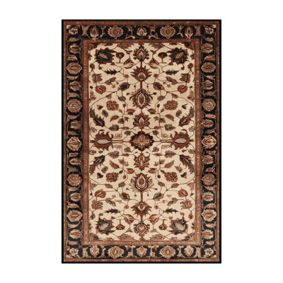 Machine Washable Persian Brown Area Rug