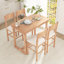 Ensemble de table de salle à manger en bois massif 4 pièces-1011102721-1011102727