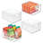 iDesign Plastic Stackable Pantry Bin with Handles - Set of 4 - Clear-108713681