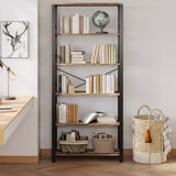 Bookshelf, 31.5In Wide Shelf 6 Tier Bookcase, 110Lbs/Shelf Industrial Bookshelves