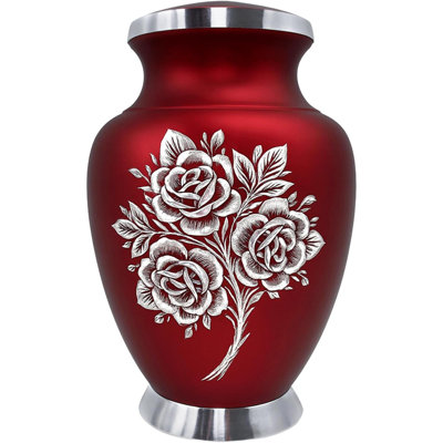 Rose Cremation Urn For Ashes For Women & Men - Handcrafted Rose Urns For Human Ashes Adult Female & Male - Funeral Urns For Women - Honor Your Loved Ones With Decorative Urns