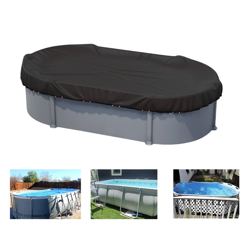 Oval pool cover, 11.81" H x 8.66" W x 6.3" D