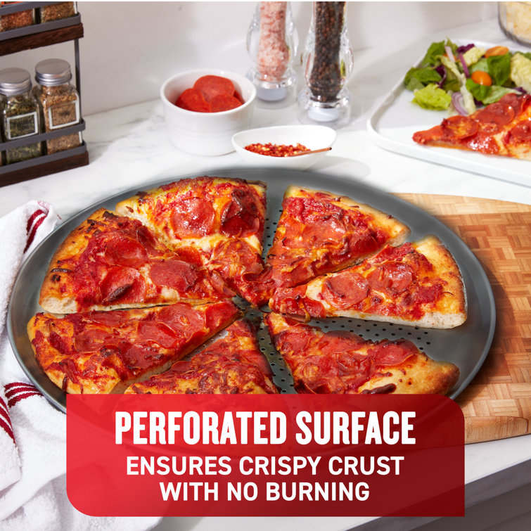 T-fal Airbake 12.75 In. Medium Nonstick Pizza Pan, Baking Pans, Household