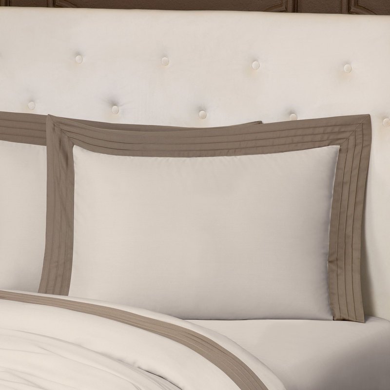 Eden Sham, Euro, Beige/Brown