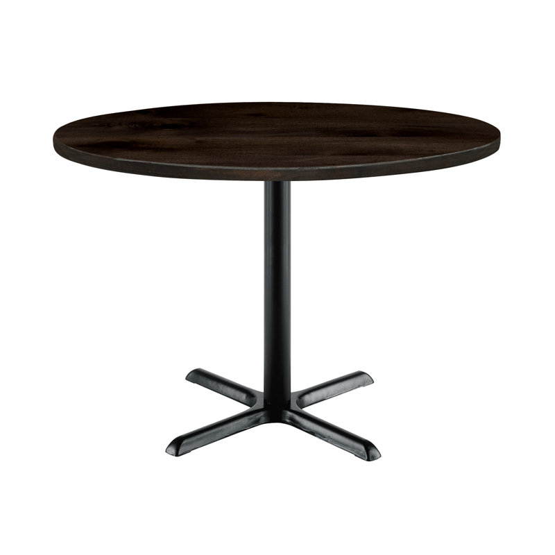 Urban Loft Round Solid Wood Breakroom Table, Espresso, 29" H x 42" L x 42" W