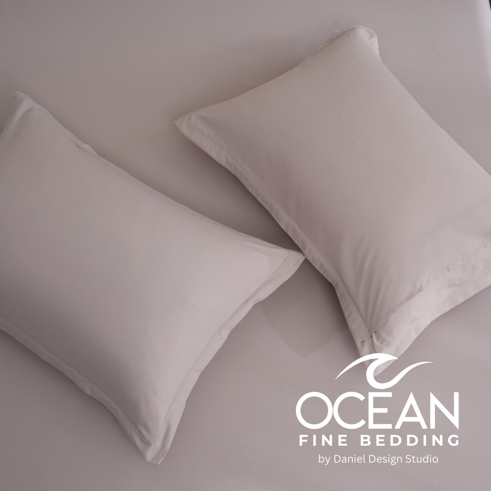OCEAN FINE BEDDING Microfiber Duvet Cover Set, Beige, King Duvet Cover + 2 King Shams
