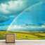 Tempête, nuages, pluie, campagne, champ, nature, photographie, paysage rustique, papier peint nautique-93997401