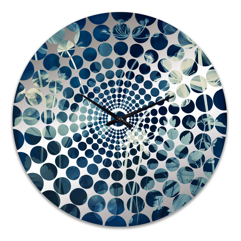 Horloge murale Tsula - Abstract Botanicals, Grand