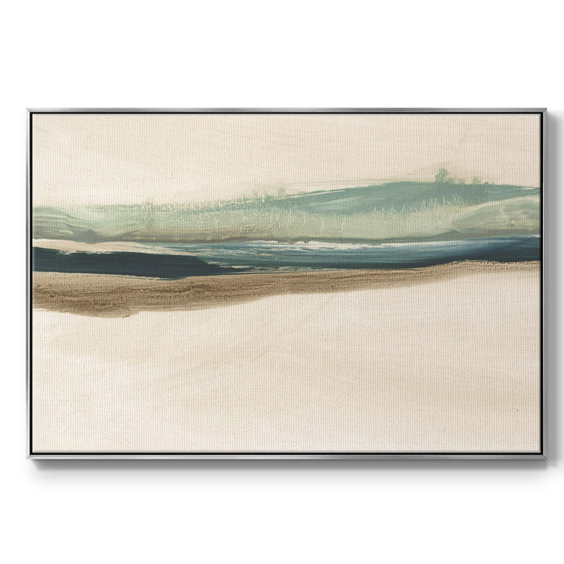 " Layered Horizon II ", Silver, 17" H x 25" W x 2" D