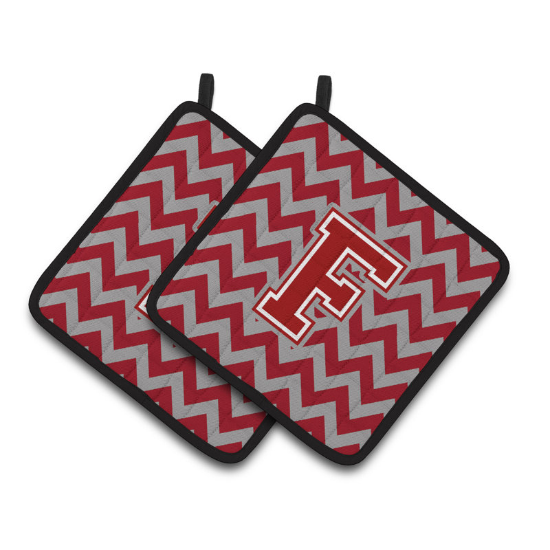 Poignée à chevrons, F, Rouge foncé / blanc