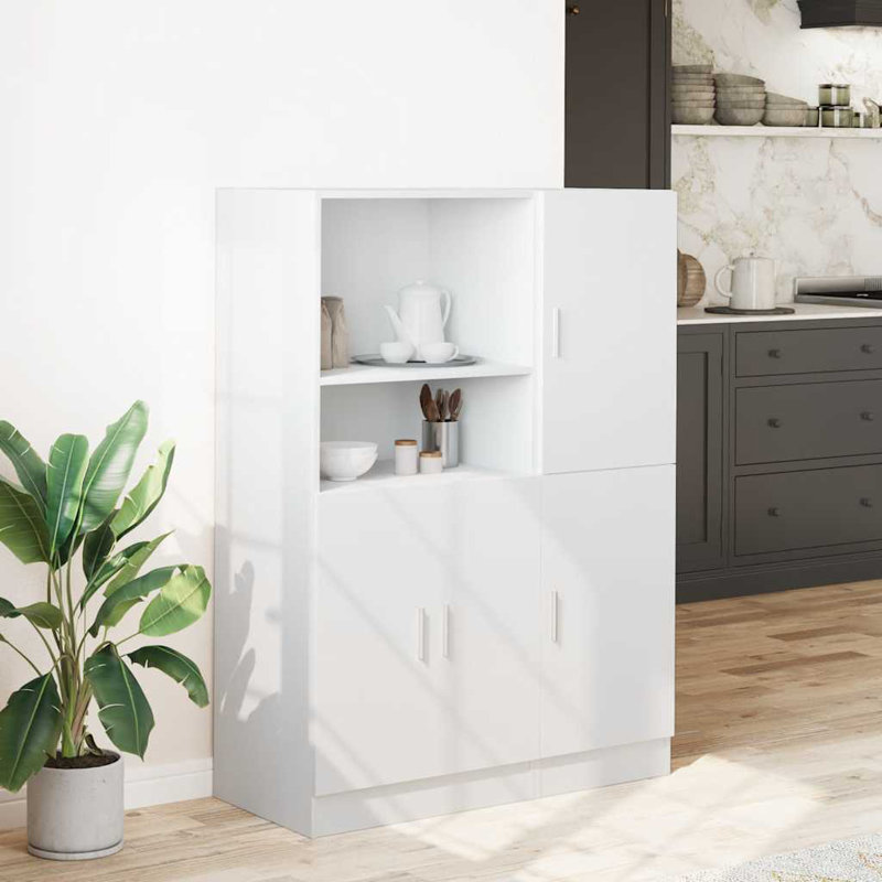 1 131.5cm Kitchen Pantry, White