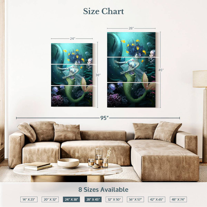 Kelan Mermaid Classic, 38" H x 24" W