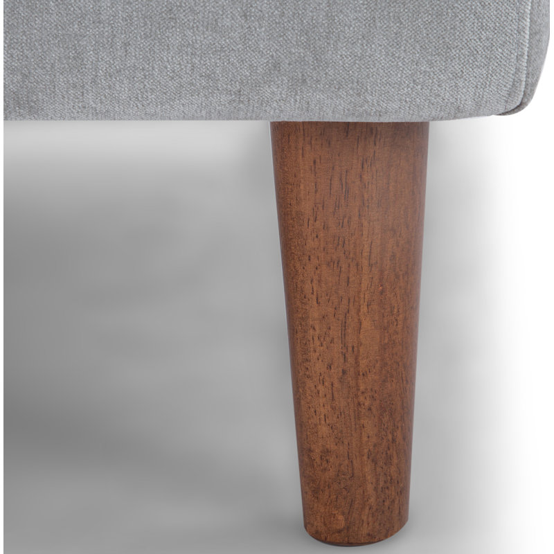 Fauteuil Laguna, Velours performance gris clair