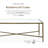Lalia Modern Hammered Metal X-Brace Coffee Table-124572165