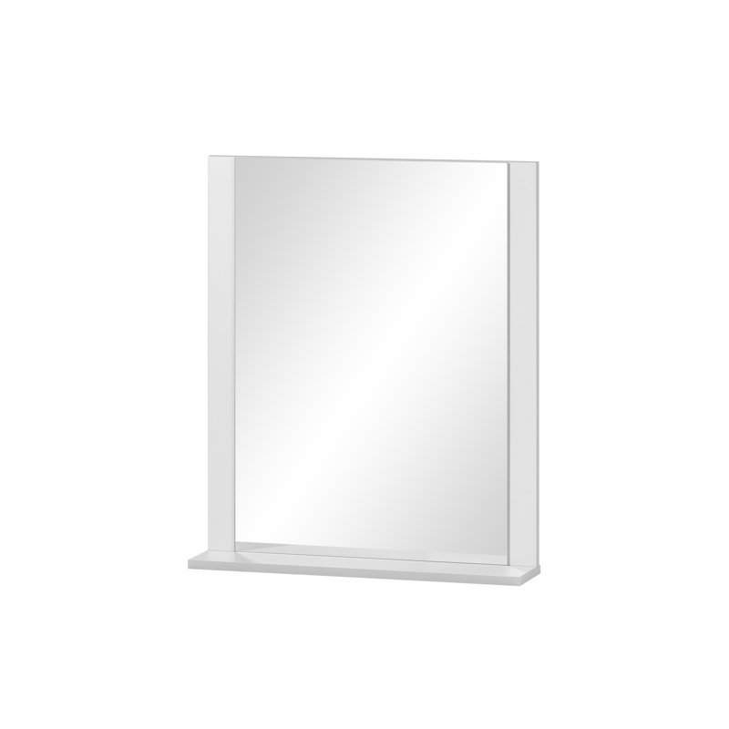 Moscote Rectangle Wall Mirror, White/Matt