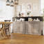 Buffet avec rangement, armoire de rangement de cuisine moderne de 32 po avec rangement ouvert, tablette réglable, table basse en bois de style café pour la cuisine, la salle à manger,-1898387449