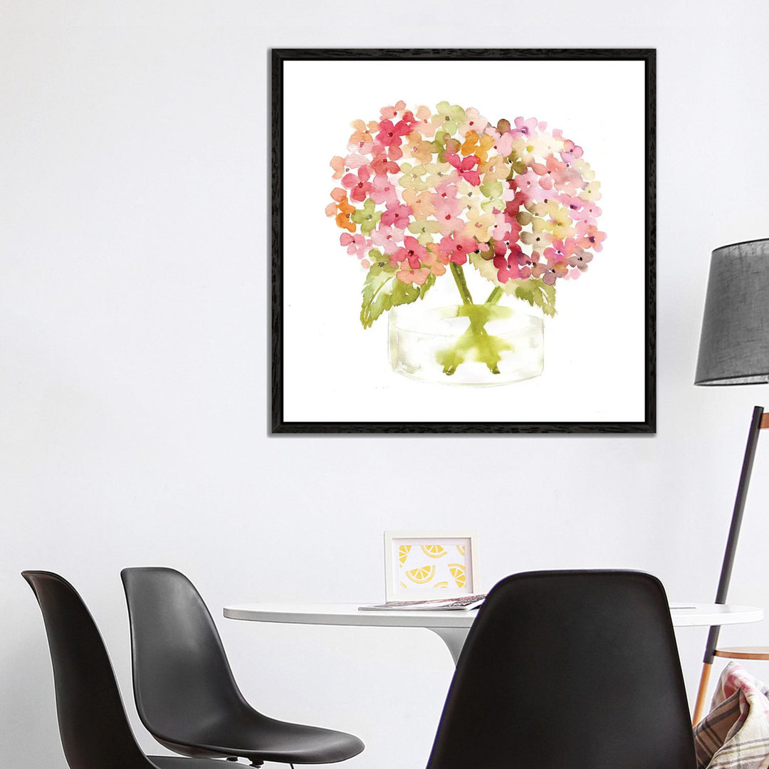 Hydrangea Pink Vase by Sara Berrenson - Gallery-Wrapped Canvas Giclée on Canvas