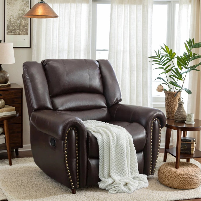 Fauteuil inclinable en cuir 41 po