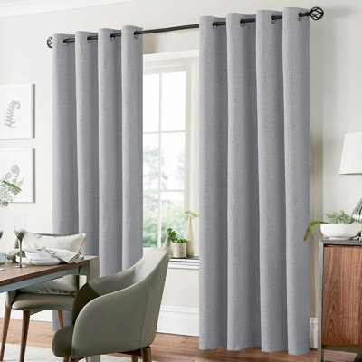 100% Linen Blackout Curtains with Eyelets – Ready Made (Set of 2)