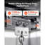 Chariot à 4 roulettes, charge de 1 100 lb, chariot à double roulement pour 1-5 / 8 po de largeur et tous les chenaux de 1-5 / 8 po ou plus haut, système de rail coulissant robuste pour garage d'entrepôt