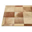 Tapis en cuir de vache brun clair