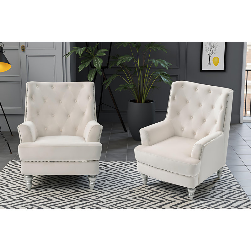 Ensemble de 2 chaises Pamplona, Bleu marine