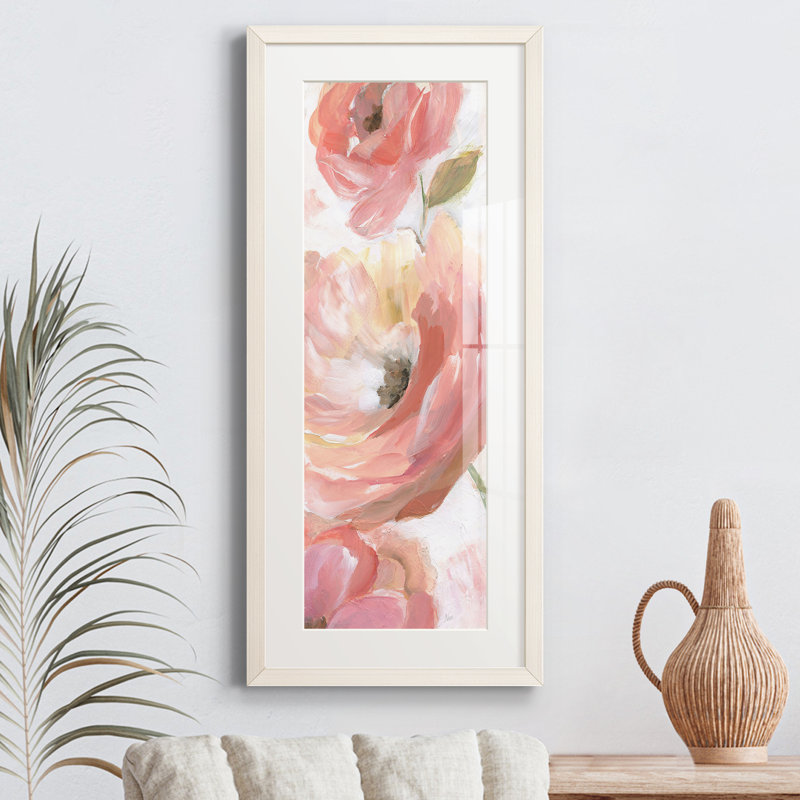 Blooming Coral II - Cadre photo, reproduction d'art sur papier, Blanc