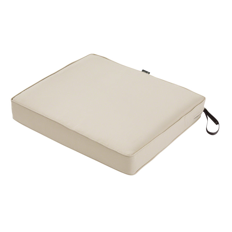 Pina Outdoor Dining Chair Seat Cushion, Antique Beige, 3" H x 23" W x 21" D