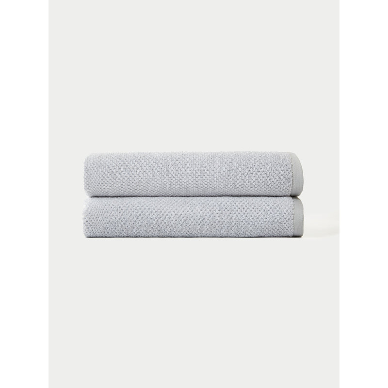 Nantucket, Heathered Harbor Mist, Bath Sheets - 2 Pack