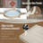 Patio Bar Table, Outdoor Aluminum PE Wicker Bar Cart With Cabinet, All Weather Use Storage Patio Cabinet For Patio Kitchen Or Bar Cart, Wood Grain