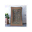 Tapis décoratif bleu à motif floral traditionnel lavable à la machine-1521870649