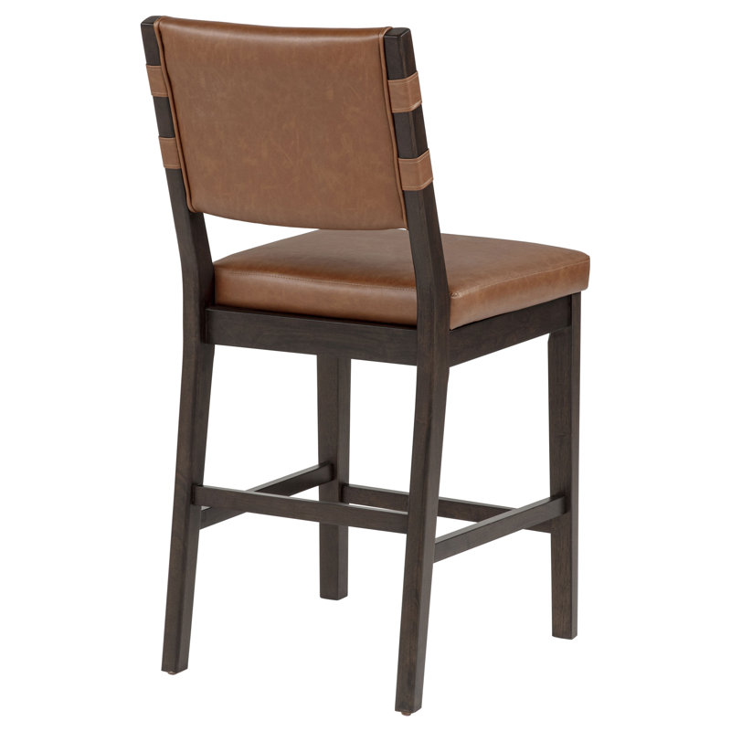 Chaise rembourrée en similicuir Tegan
