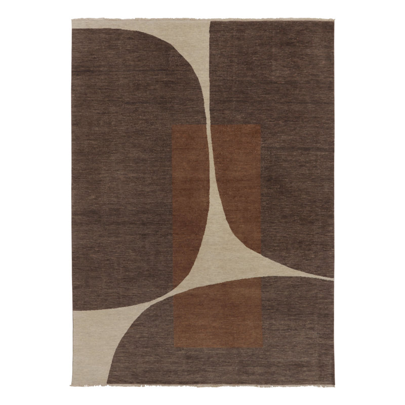 Modern One-of-a-Kind 9'0X12'0 Hand Knotted Area Rug