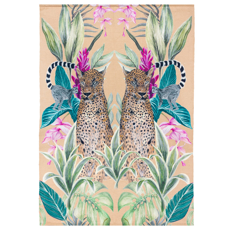 Akheem Floral 120cm X 170cm Indoor / Outdoor Area Rug