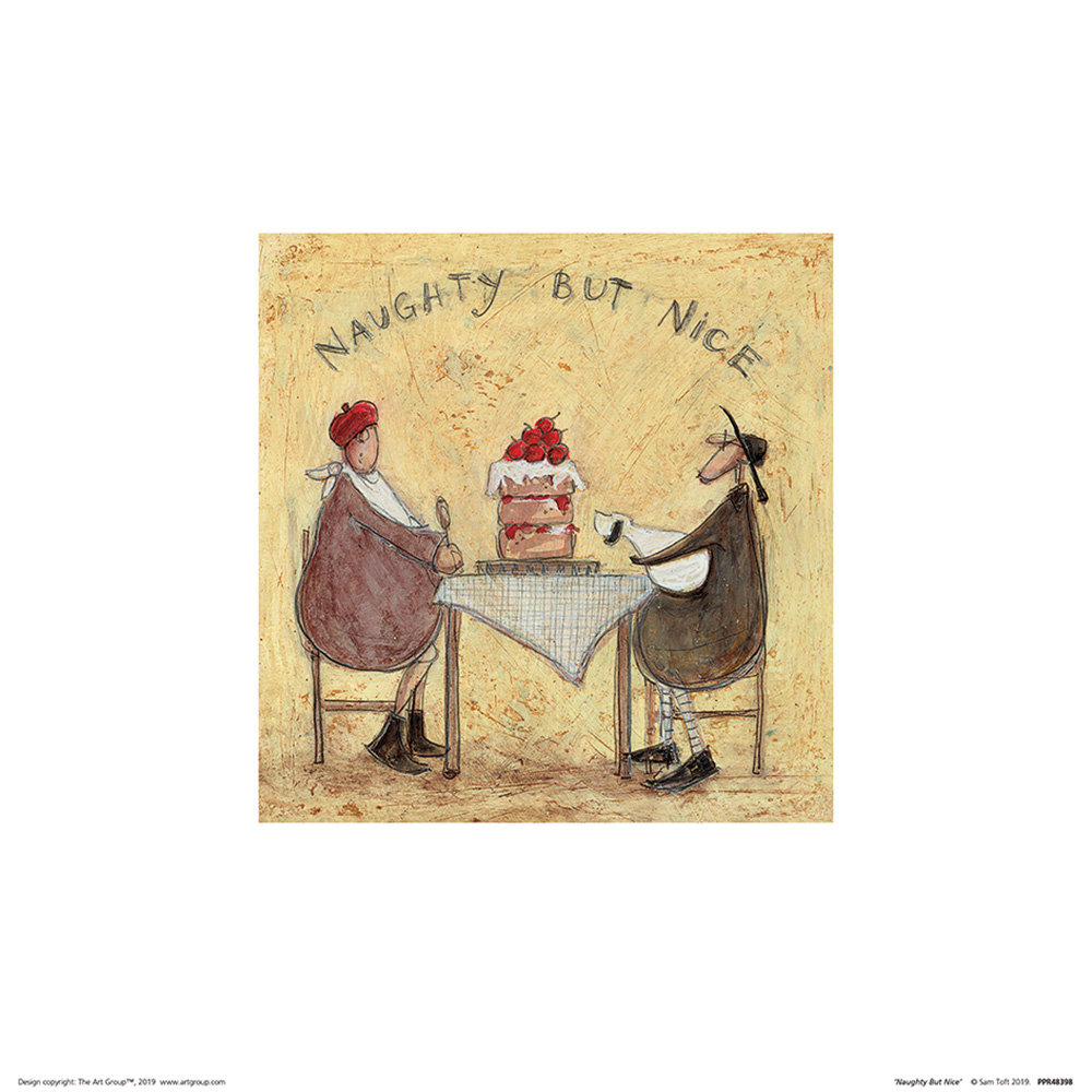 'Naughty But Nice' by Sam Toft - Unframed Painting Print on Paper