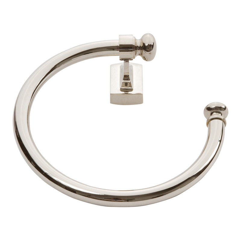 Legacy 8-Inch Polished Nickel Modern Towel Ring