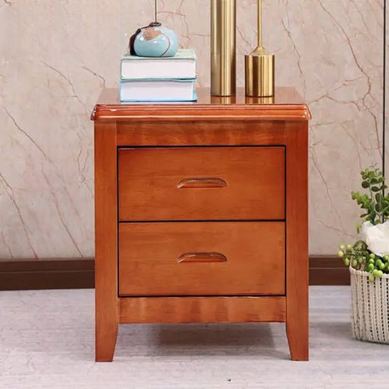 Dianalys Wood Storage Nightstands Coffee Bedroom Bedside Table Desk with Drawers, Cedar