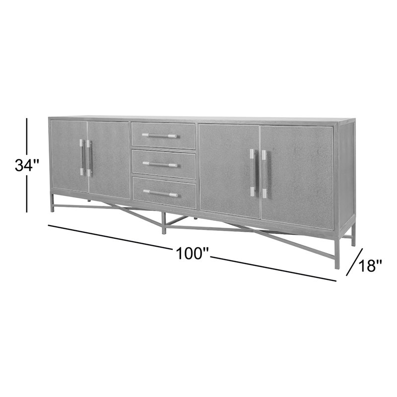 Meera Quebec Sideboard Large, Black